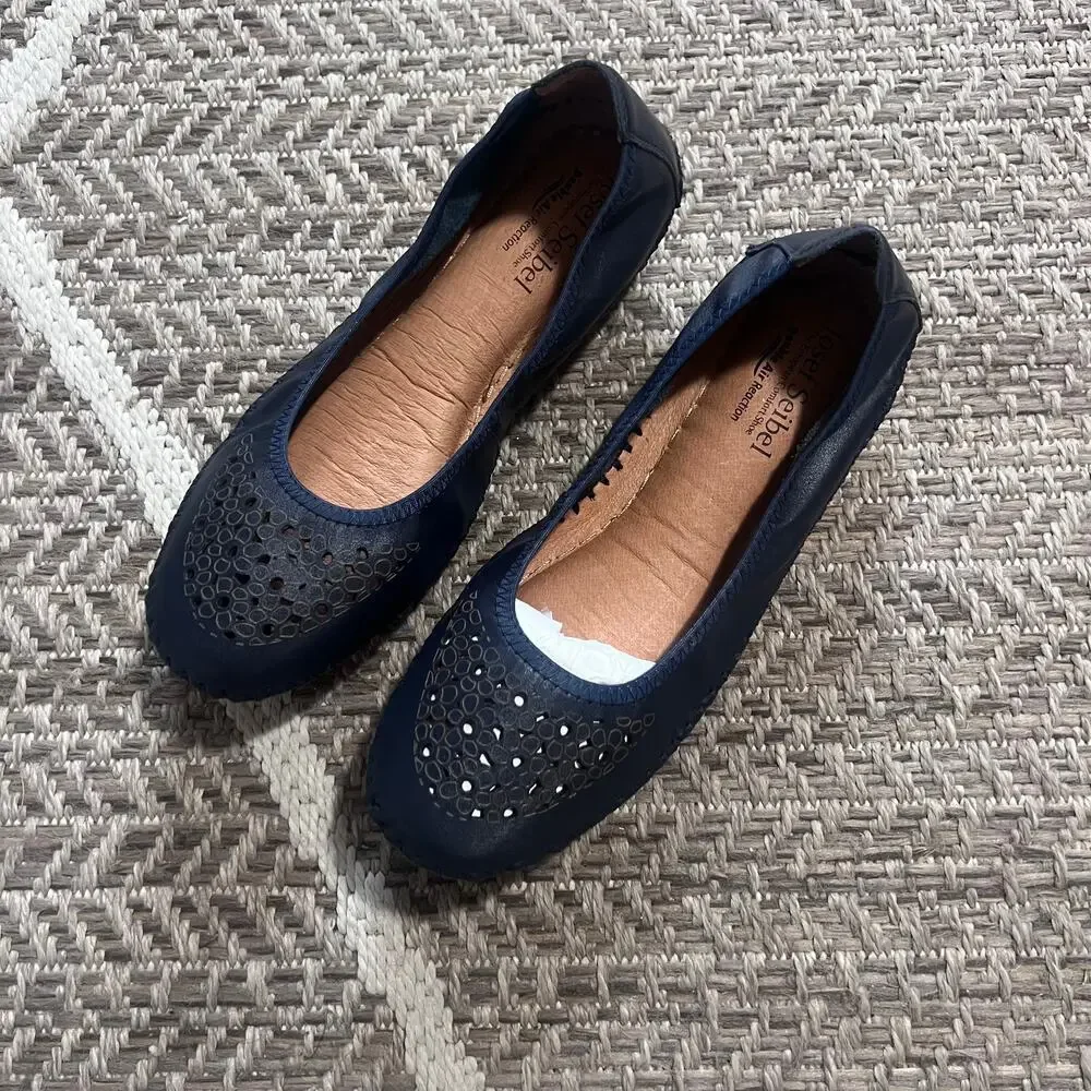 Josef Seibel Pippa Laser Cut Flat Sz 37/6-6.5